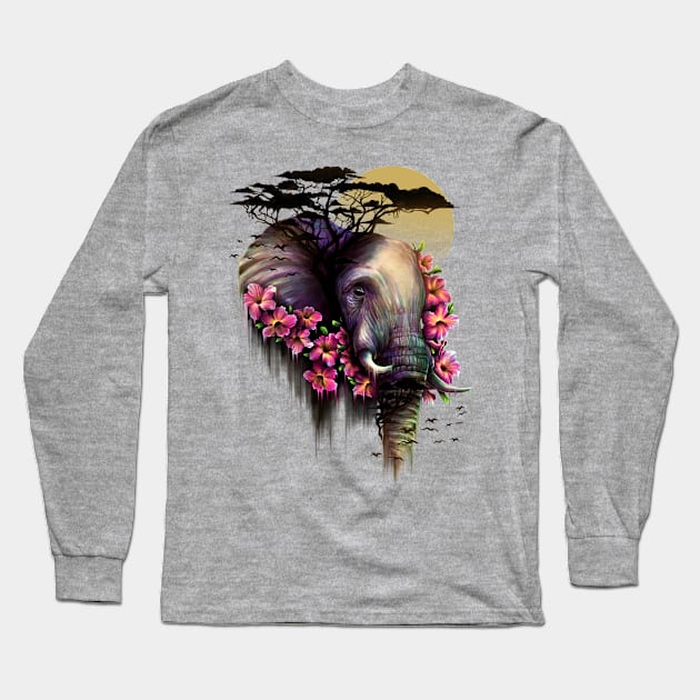 The Wild Bloom Long Sleeve T-Shirt by opawapo